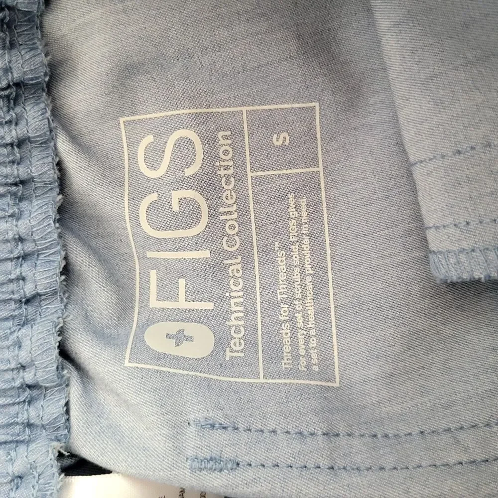 Figs Light Blue Scrub Pants Size XS